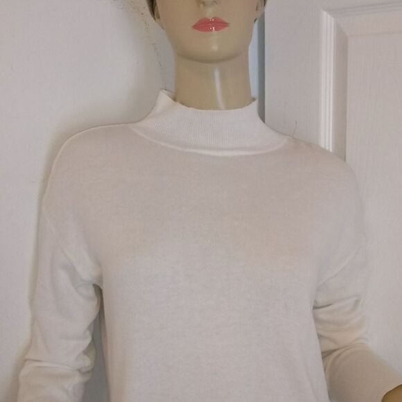NEW Worthington Asymmetrical Cotton Rayon Sweater - Picture 2 of 5